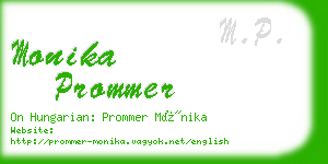 monika prommer business card